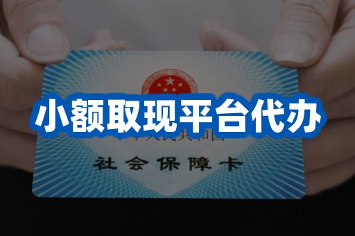 小额取现平台代办